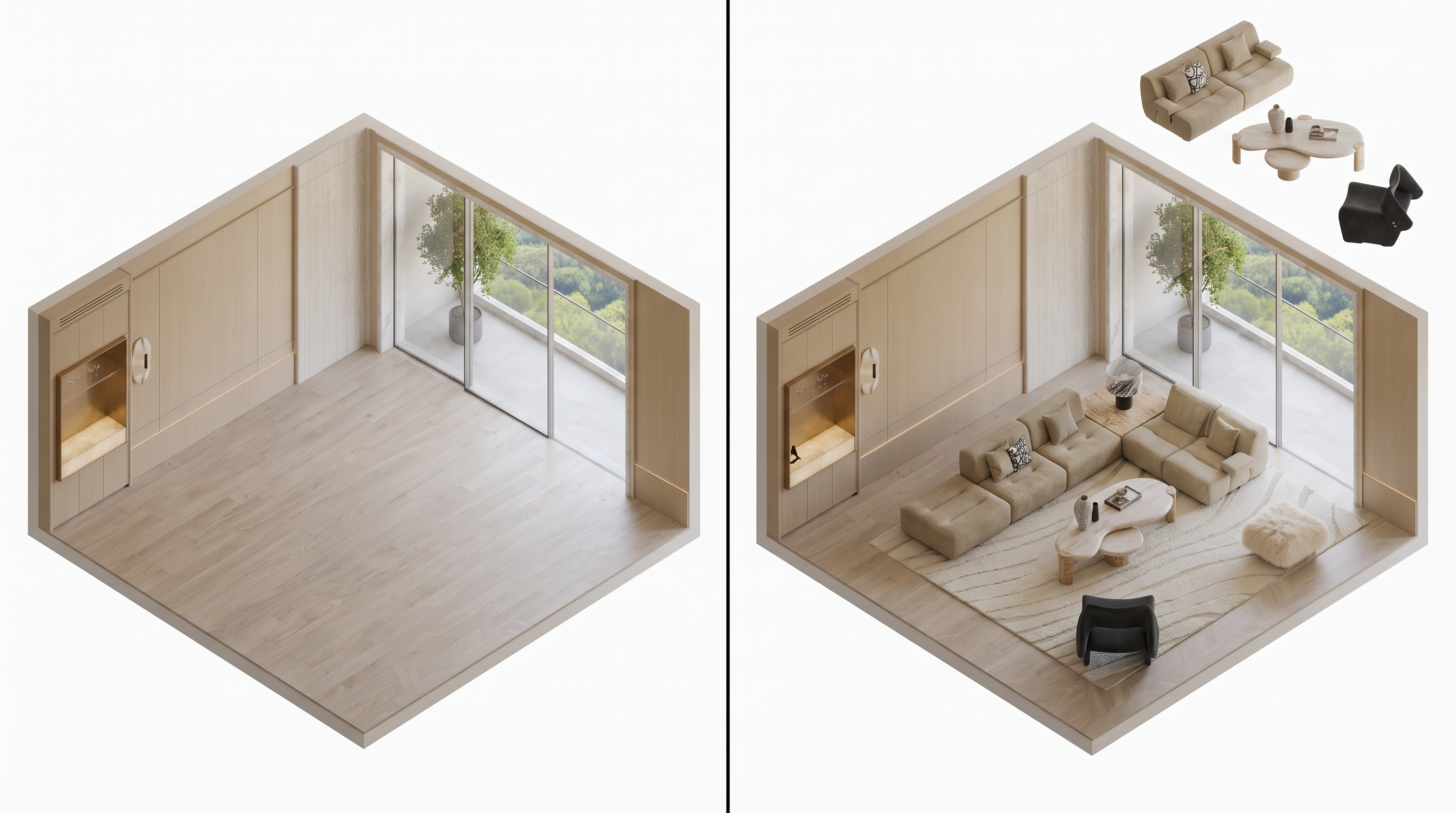 Space to Axonometric result