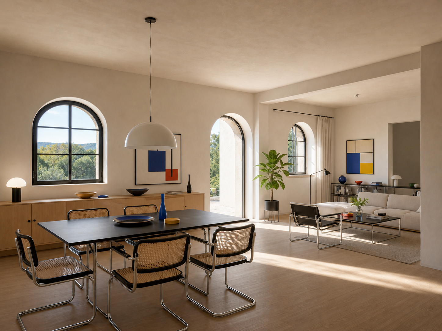 Case 03 second Virtual Staging direction with a living and dining layout