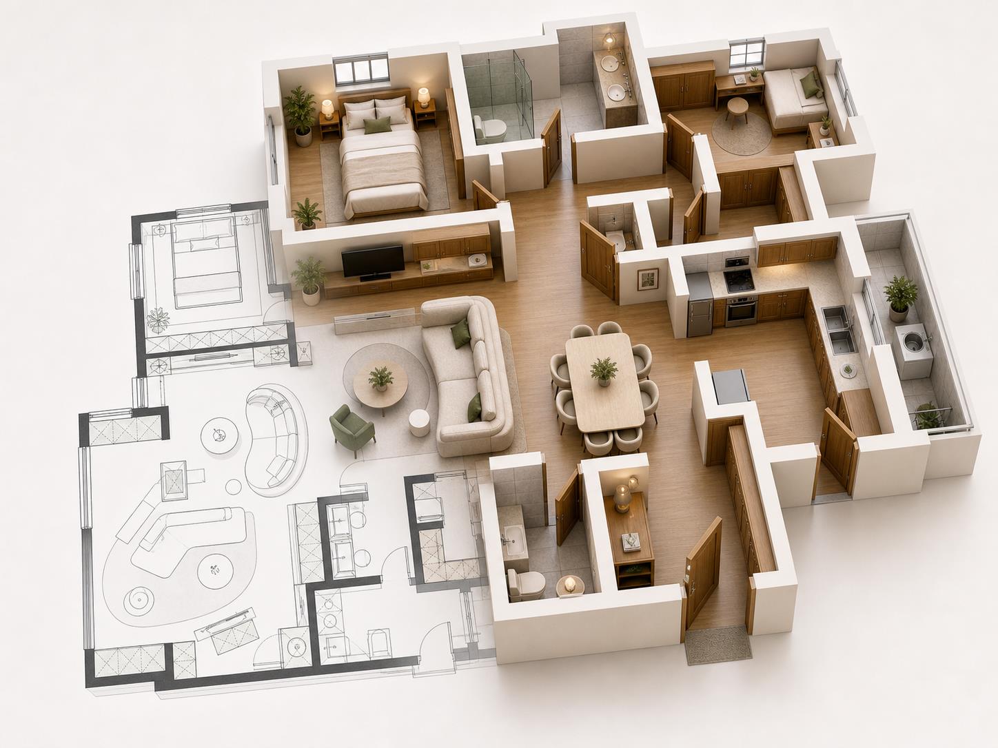Floor Plan to 3D — floor plan