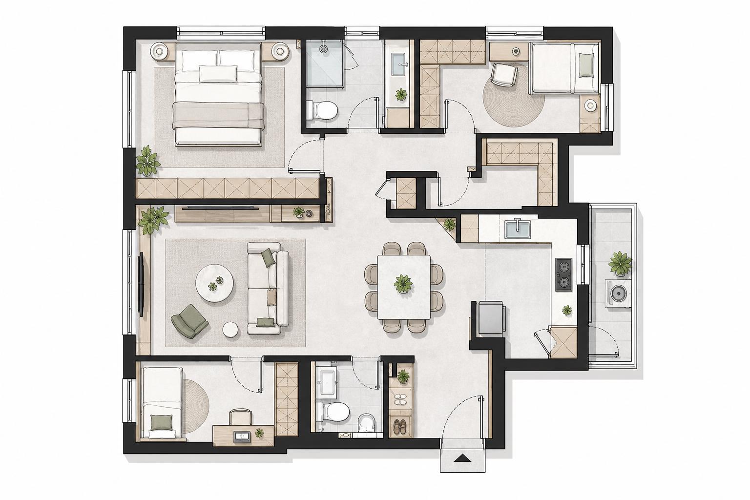 Floor Plan to 3D — floor plan