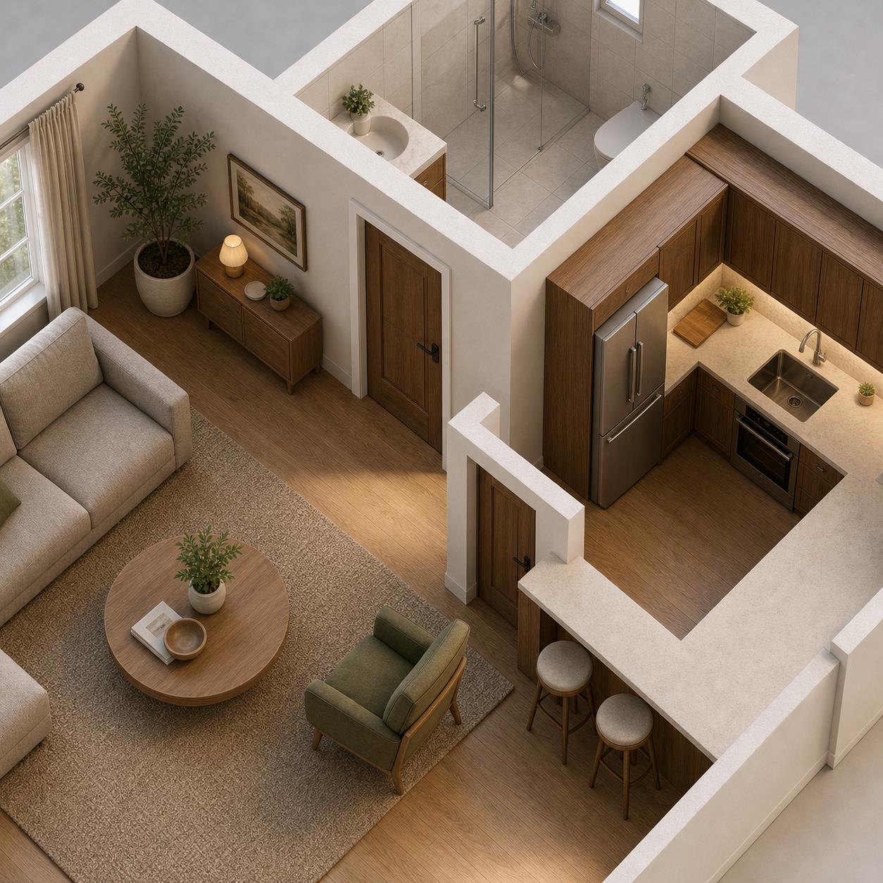 Floor Plan to 3D — materials