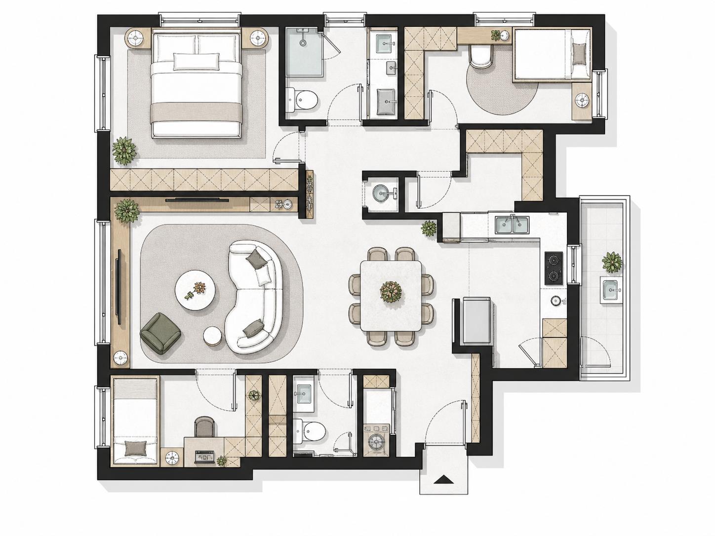 Floor Plan to 3D — floor plan