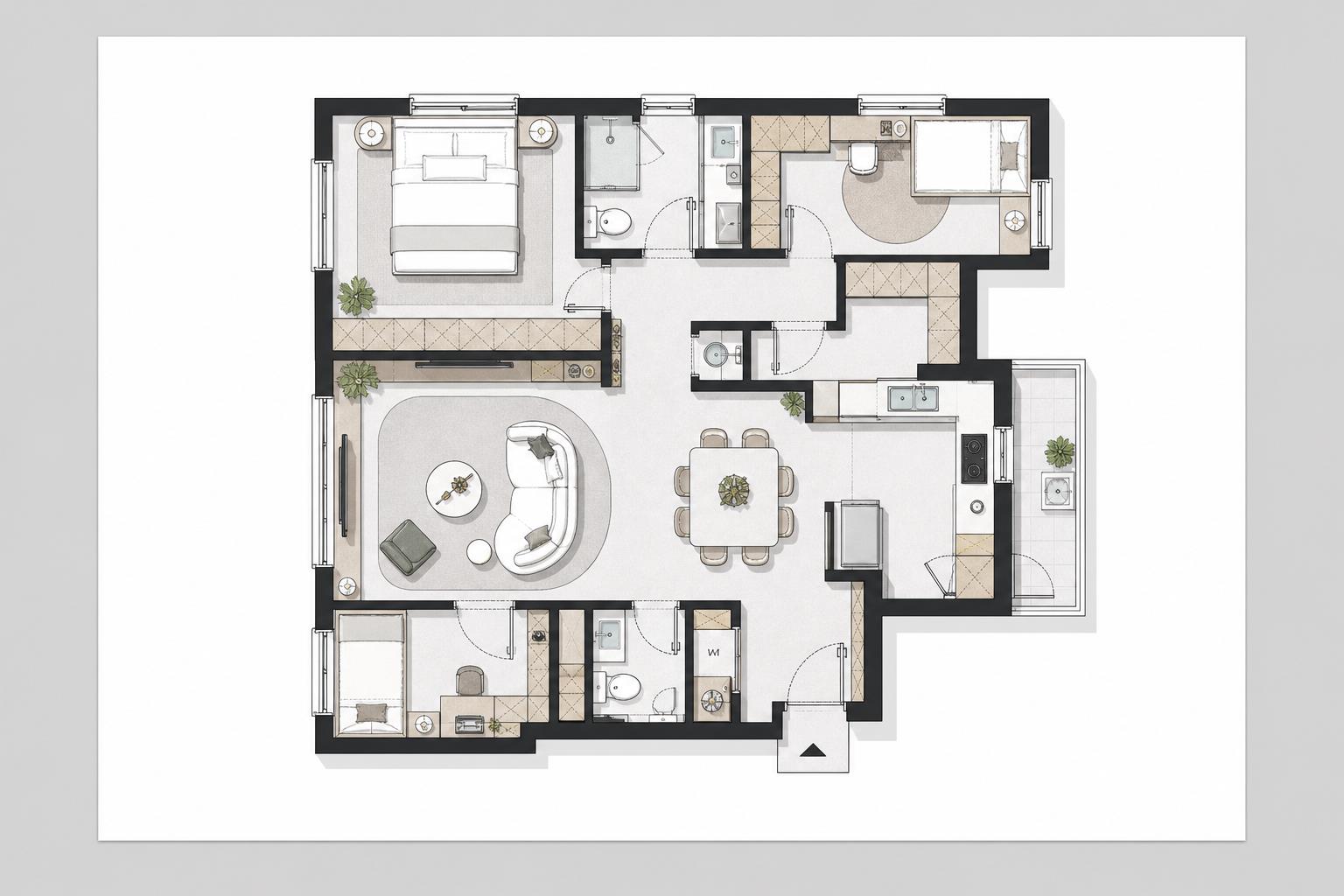 Floor Plan to 3D — floor plan