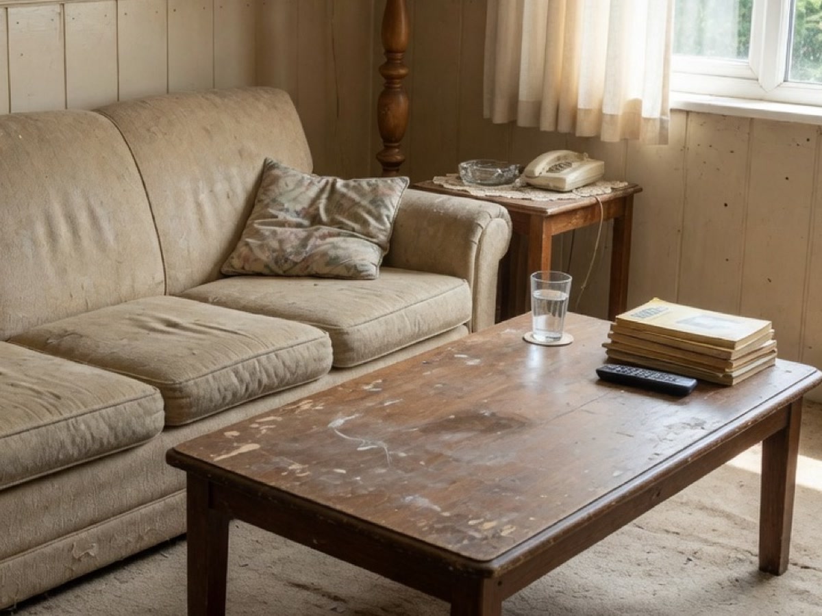 Dated furniture detail before refresh