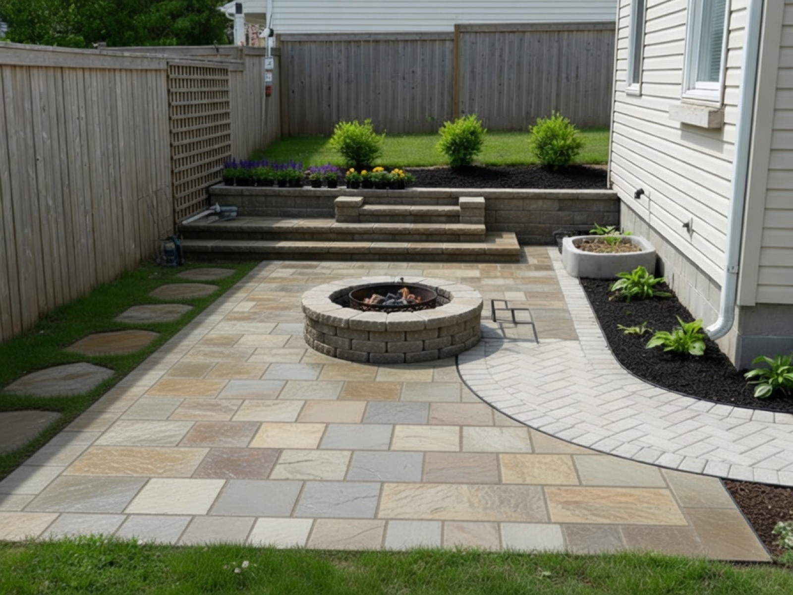 Hardscaping — after