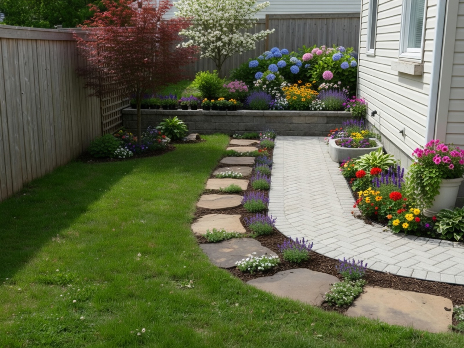 Landscaping — after
