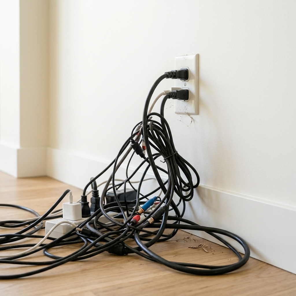 Object Removal — cables to erase