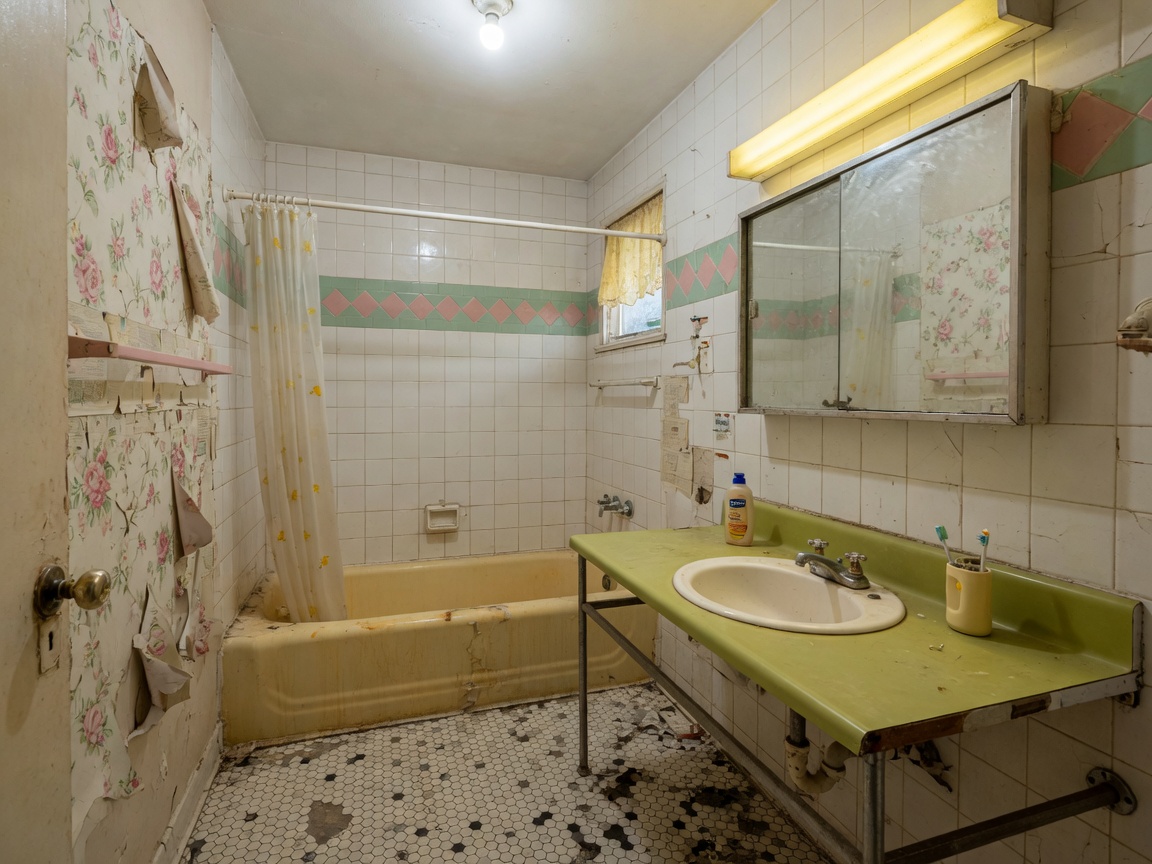 Restyle Surfaces — bathroom before