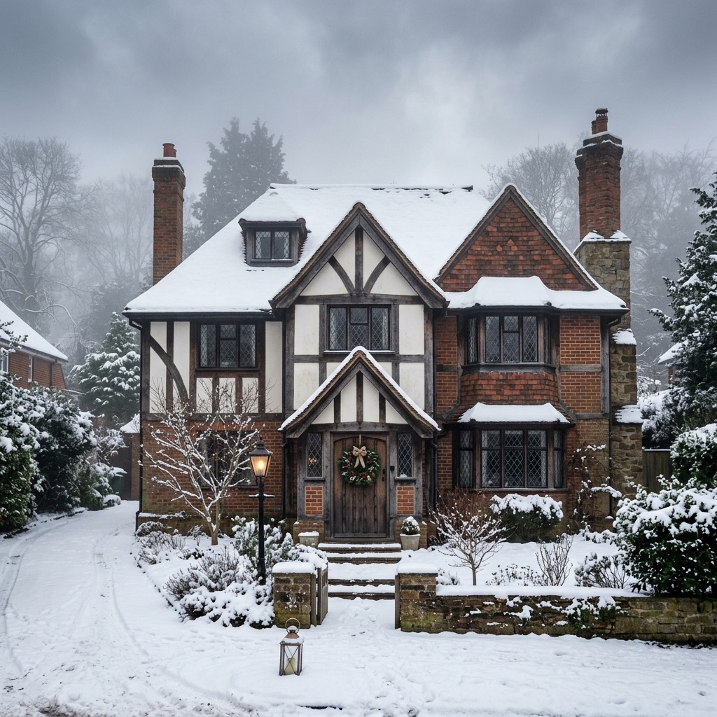 Tudor Facade — Winter