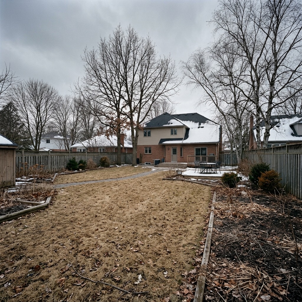Seasonal Reset Yard — before