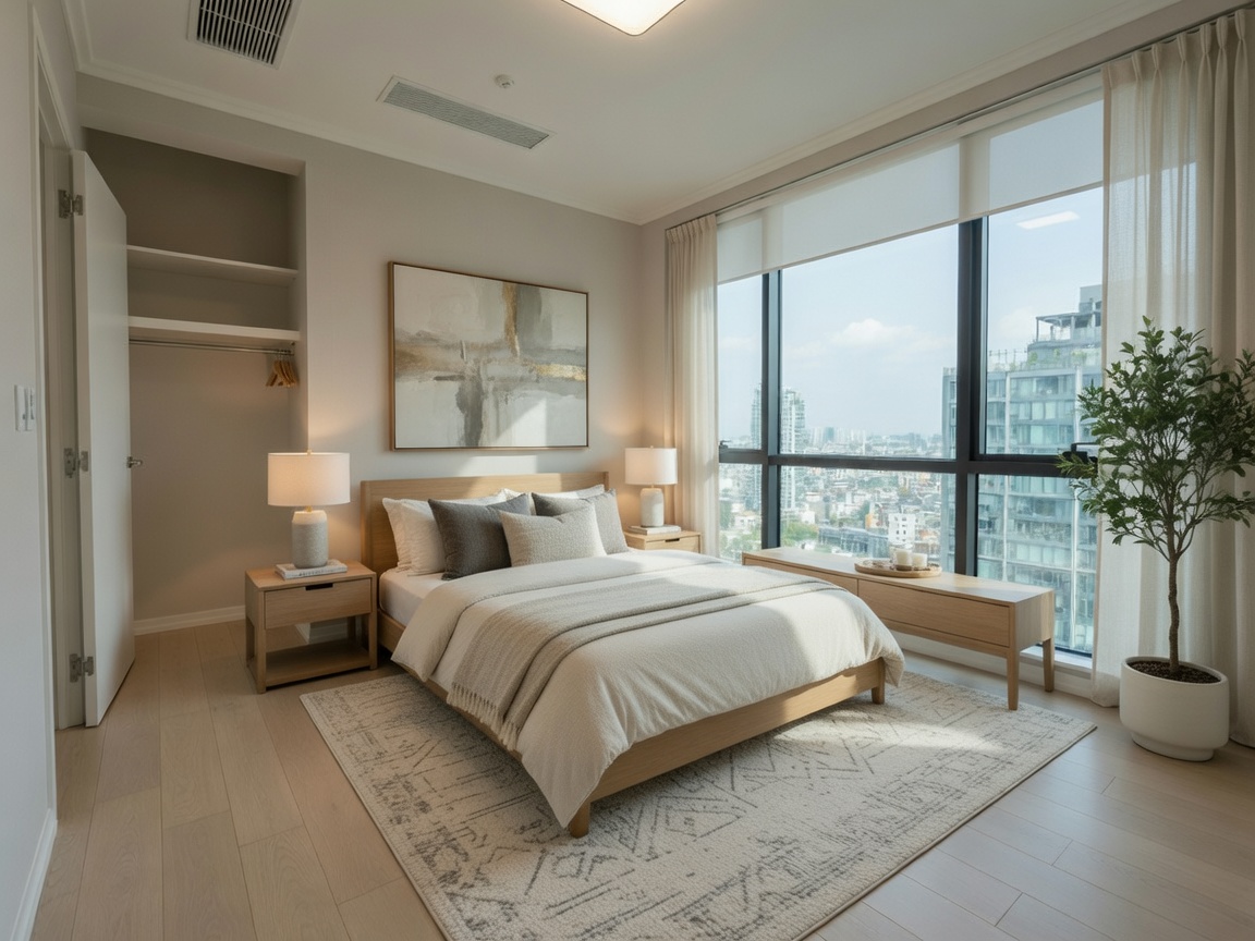 Virtual Staging Bedroom — after